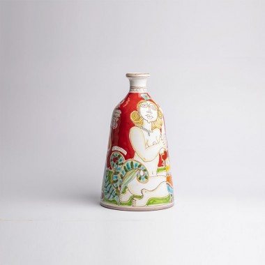 Sicilian ceramic vase de simone pottery VS647LT Sicilian ceramic vase de simone pottery VS647LT